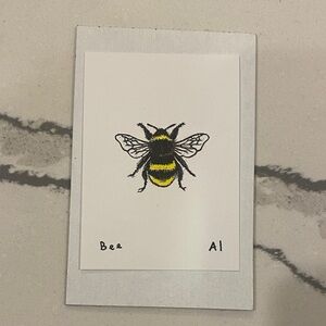 Anastasia INCIARDI mini print - Bee - NWT - From Duxbury Ma